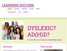 Tablet Screenshot of dyslexia-achievement.com